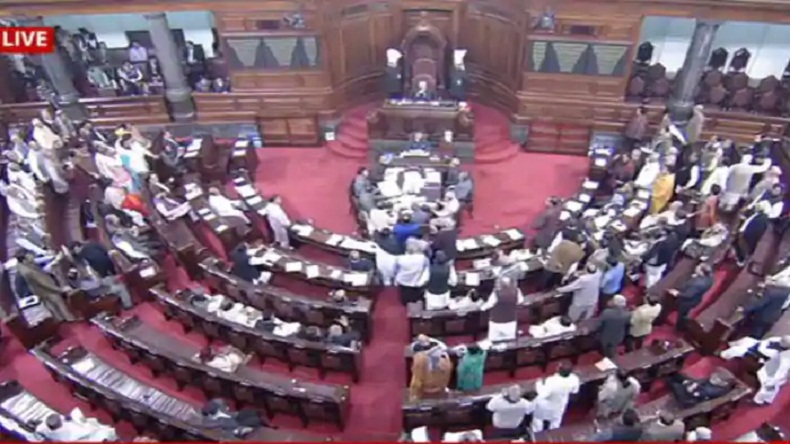 Budget Session Updates: किसानों के मुद्दे पर अड़ा विपक्ष, भारी हंगामे के बीच राज्यसभा की कार्यवाही तीसरी बार रद्द