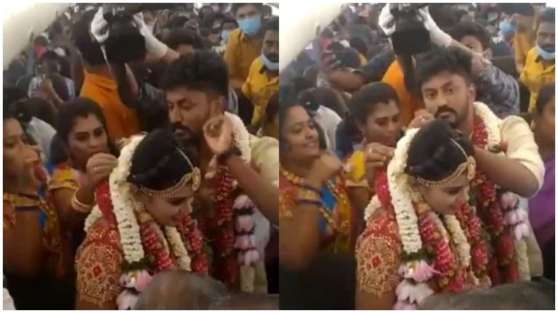 Wedding on a plane : लॉकडाउन और सीमित मेहमानों के चलते परिवार ने हवाई जहाज बुक कर 160 मेहमानों की मौजूदगी में हवा में कराई शादी, उठे सवाल