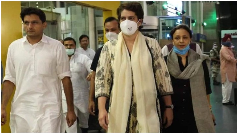 Priyanka Gandhi arrested : कांग्रेस नेता प्रियंका गांधी सीतापुर में गिरफ्तार, पुलिस ने लखीमपुर जाने से फिर रोका