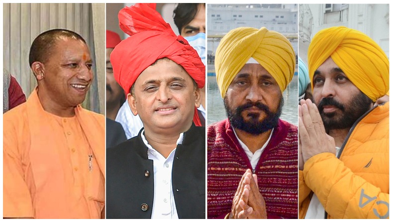 UP-Punjab Chunav 2022 ; सैफई में अखिलेश यादव तो चमकौर में सीएम चन्नी ने डाला वोट, सिद्धू का कैप्टन-बादल पर वार