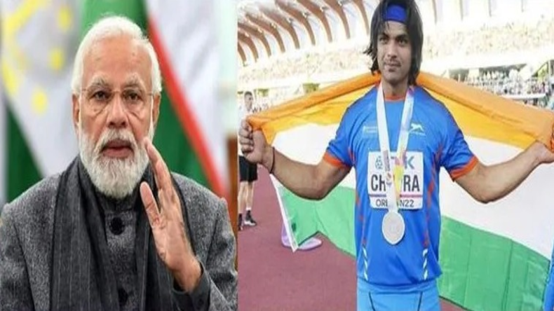 Neeraj Chopra: सिल्वर मेडल जीतने पर नीरज चोपड़ा को पीएम मोदी ने दी बधाई, कहा- ये लम्हा यादगार