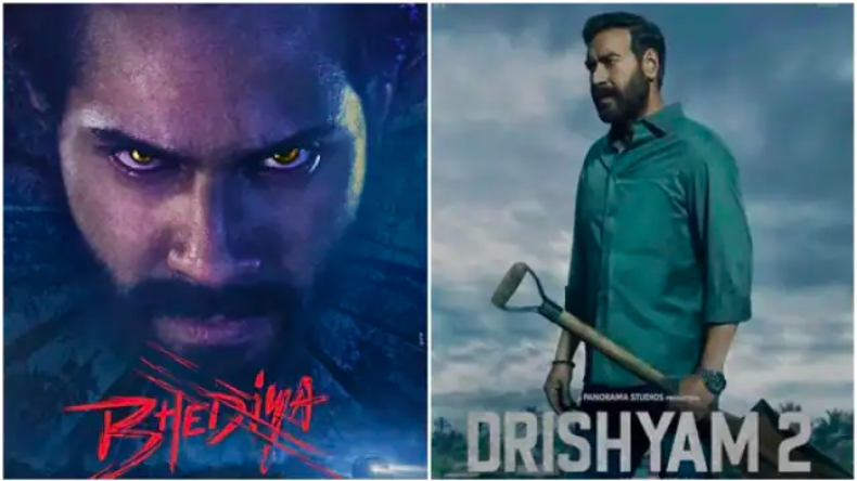 Bhediya vs Drishyam 2 : रिलीज़ के 9 दिन बाद भी Ajay निकल गए आगे, Varun की फिल्म फ्लॉप?