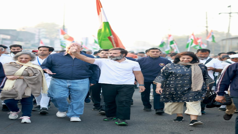 मध्य प्रदेश: इंदौर के बड़ा गणपति चौराहा से शुरू हुई राहुल गांधी की भारत जोड़ो यात्रा