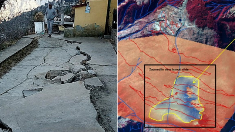 जोशीमठ को लेकर ISRO का चौंकाने वाला खुलासा, 12 दिन में धंसी 5.4 सेंटीमीटर जमीन