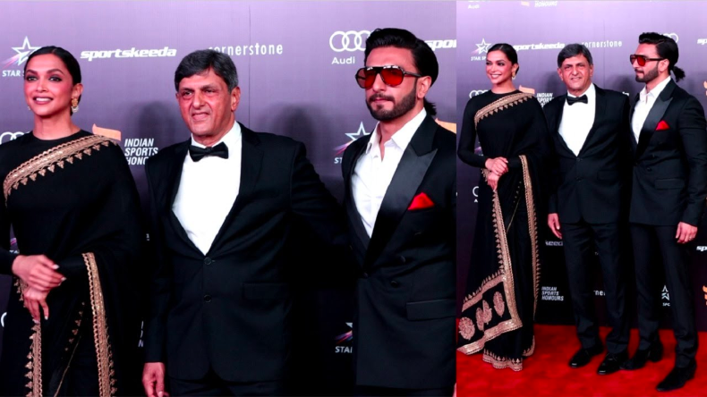 Indian Sports Honours 2023 में Deepika के पिता प्रकाश के साथ नजर आए Ranveer, तस्वीरों में दिखी ससुर-दामाद की जोड़ी