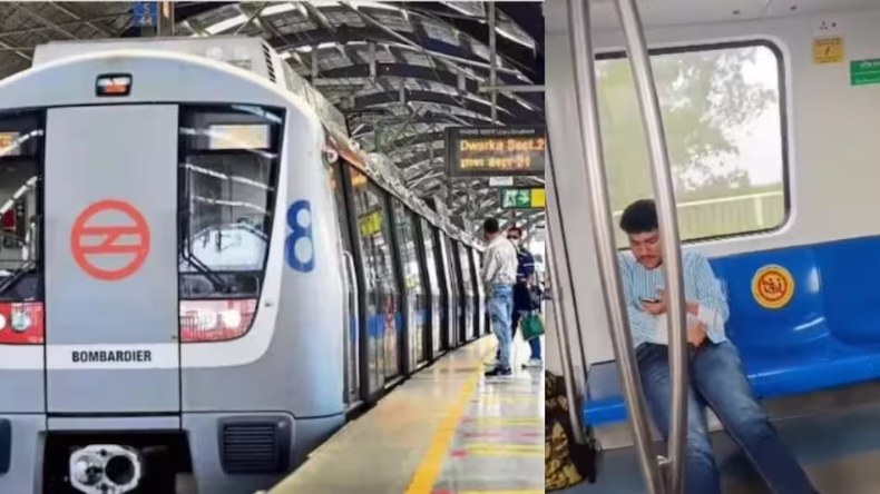 Video: Delhi Metro में युवक की शर्मनाक हरकत से भड़के लोग, DMRC ने कही ये बात