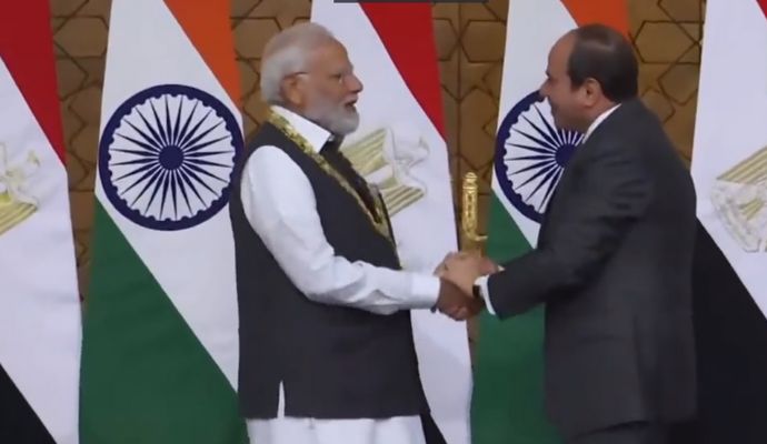 PM Modi Egypt Visit: मिस्र के सर्वोच्च सम्मान Order of the Nile से सम्मानित हुए पीएम मोदी