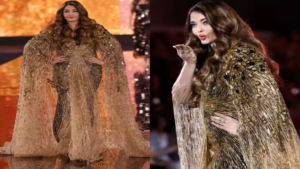 Aishwarya Rai Bachchan: 49 की उम्र में ऐश्वर्या राय बच्चन ने शिमरी गाउन में स्टेज पर बिखेरा अपना जलवा