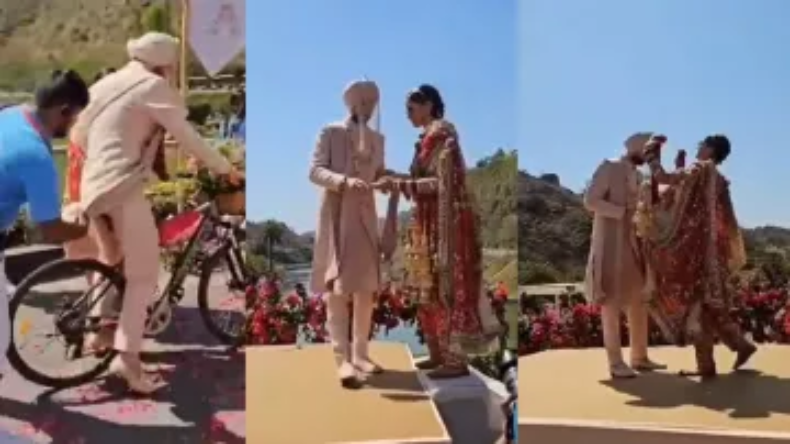 Wedding: तापसी पन्नू का वेडिंग वीडियो हुआ वायरल, साइकिल पर आए दूल्हे राजा