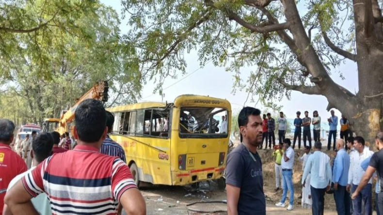 Haryana Bus Accident: महेंद्रगढ़ में भीषण सड़क हादसा, 6 बच्चों की मौत