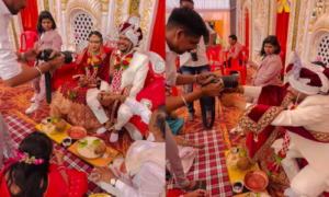 Marriage: शादी करा रहे पण्डित जी ने फोटोग्राफर को सिखाया फोटो लेने का तरीका, लोगों ने बताया रॉक