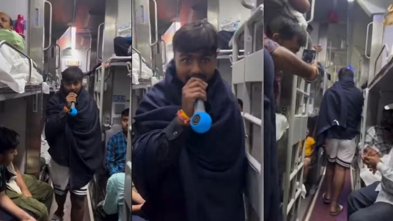 Viral Video: AC कोच में ठंड से परेशान शख्स का हंगामा, यात्रियों की नहीं रुकी हंसी