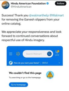 Walmart removed post on social media  