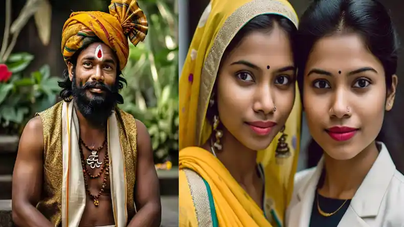 hindu man and woman